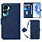 Funda de Cuero Cartera con Soporte Carcasa YB3 para Huawei Honor 90 Lite 5G Azul