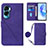 Funda de Cuero Cartera con Soporte Carcasa YB3 para Huawei Honor 90 Lite 5G Morado