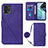 Funda de Cuero Cartera con Soporte Carcasa YB3 para Motorola Moto G72 Morado