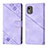 Funda de Cuero Cartera con Soporte Carcasa YB3 para Nokia C12 Morado