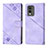 Funda de Cuero Cartera con Soporte Carcasa YB3 para Nokia C32 Morado