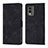 Funda de Cuero Cartera con Soporte Carcasa YB3 para Nokia C32 Negro