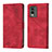 Funda de Cuero Cartera con Soporte Carcasa YB3 para Nokia C32 Rojo