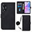 Funda de Cuero Cartera con Soporte Carcasa YB3 para Oppo A58 5G Negro