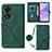 Funda de Cuero Cartera con Soporte Carcasa YB3 para Oppo A78 5G Verde