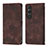 Funda de Cuero Cartera con Soporte Carcasa YB3 para Sony Xperia 1 V Marron