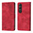 Funda de Cuero Cartera con Soporte Carcasa YB3 para Sony Xperia 1 V Rojo