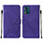 Funda de Cuero Cartera con Soporte Carcasa YB4 para Motorola Moto E13 Morado