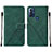 Funda de Cuero Cartera con Soporte Carcasa YB4 para Motorola Moto G Play (2023) Verde