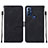 Funda de Cuero Cartera con Soporte Carcasa YB4 para Motorola Moto G Play Gen 2 Negro