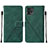 Funda de Cuero Cartera con Soporte Carcasa YB4 para Motorola Moto G72 Verde