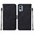 Funda de Cuero Cartera con Soporte Carcasa YB4 para Nokia X30 5G Negro