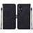 Funda de Cuero Cartera con Soporte Carcasa YB4 para Oppo A58 5G Negro