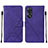 Funda de Cuero Cartera con Soporte Carcasa YB4 para Oppo Reno8 T 4G Morado