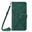 Funda de Cuero Cartera con Soporte Carcasa YB4 para Samsung Galaxy F04 Verde