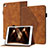 Funda de Cuero Cartera con Soporte Carcasa YX1 para Apple iPad 10.2 (2019) Marron