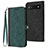 Funda de Cuero Cartera con Soporte Carcasa YX1 para Google Pixel 6a 5G Verde