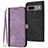 Funda de Cuero Cartera con Soporte Carcasa YX1 para Google Pixel 7 5G Morado