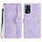 Funda de Cuero Cartera con Soporte Carcasa YX1 para Oppo A16 Morado