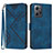 Funda de Cuero Cartera con Soporte Carcasa YX1 para Xiaomi Redmi Note 12 4G Azul