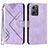 Funda de Cuero Cartera con Soporte Carcasa YX1 para Xiaomi Redmi Note 12 4G Purpura Claro