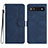 Funda de Cuero Cartera con Soporte Carcasa YX2 para Google Pixel 6a 5G Azul