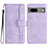 Funda de Cuero Cartera con Soporte Carcasa YX2 para Google Pixel 7 5G Morado