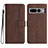 Funda de Cuero Cartera con Soporte Carcasa YX2 para Google Pixel 7 Pro 5G Marron