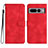 Funda de Cuero Cartera con Soporte Carcasa YX2 para Google Pixel 7 Pro 5G Rojo