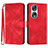 Funda de Cuero Cartera con Soporte Carcasa YX2 para Huawei Honor 90 5G Rojo