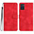 Funda de Cuero Cartera con Soporte Carcasa YX2 para Motorola Moto E22 Rojo