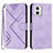 Funda de Cuero Cartera con Soporte Carcasa YX2 para Motorola Moto G 5G (2023) Morado