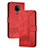 Funda de Cuero Cartera con Soporte Carcasa YX2 para Nokia 3.4 Rojo