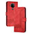 Funda de Cuero Cartera con Soporte Carcasa YX2 para Nokia 5.4 Rojo