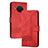 Funda de Cuero Cartera con Soporte Carcasa YX2 para Nokia X20 Rojo