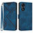 Funda de Cuero Cartera con Soporte Carcasa YX2 para Oppo A18 Azul