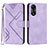 Funda de Cuero Cartera con Soporte Carcasa YX2 para Oppo A58 4G Morado