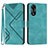 Funda de Cuero Cartera con Soporte Carcasa YX2 para Oppo A58 4G Verde