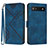 Funda de Cuero Cartera con Soporte Carcasa YX3 para Google Pixel 6a 5G Azul