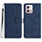 Funda de Cuero Cartera con Soporte Carcasa YX3 para Motorola Moto G Stylus (2023) 4G Azul