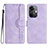 Funda de Cuero Cartera con Soporte Carcasa YX3 para Oppo K11 5G Morado