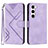 Funda de Cuero Cartera con Soporte Carcasa YX3 para Samsung Galaxy S22 5G Morado