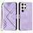 Funda de Cuero Cartera con Soporte Carcasa YX3 para Samsung Galaxy S22 Ultra 5G Morado