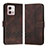 Funda de Cuero Cartera con Soporte Carcasa YX4 para Motorola Moto G Stylus (2023) 4G Marron