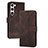 Funda de Cuero Cartera con Soporte Carcasa YX4 para Samsung Galaxy S24 5G Marron