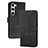 Funda de Cuero Cartera con Soporte Carcasa YX4 para Samsung Galaxy S24 5G Negro