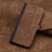 Funda de Cuero Cartera con Soporte Carcasa YX5 para Apple iPhone 15 Marron