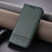 Funda de Cuero Cartera con Soporte Carcasa YZ1 para Apple iPhone 14 Pro Verde