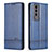 Funda de Cuero Cartera con Soporte Carcasa YZ1 para Huawei Honor 80 GT 5G Azul