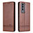 Funda de Cuero Cartera con Soporte Carcasa YZ1 para Huawei Honor 80 GT 5G Marron